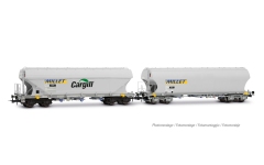 Jouef HJ6320 - H0 - 2-tlg. Set Getreidesilowagen Millet, SNCF, Ep. VI